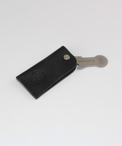 Schlüsselmäppchen mit Flaschenöffner "Chipo" aus Nappaleder schwarz