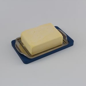 Allgäuer Geschenke - Butterkühler aus Aluminium eloxiert blau | einfach im Gefrierfach kühlen